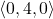 \langle 0, 4, 0  \rangle