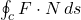\oint_{c} F \cdot N \,ds