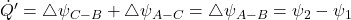 \dot{Q}{'}= \bigtriangleup\psi_{C-B}+\bigtriangleup\psi_{A-C}=\bigtriangleup\psi_{A-B}=\psi_2-\psi_1\tag{4.9}