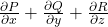 Rendered by QuickLaTeX.com \frac{\partial P}{\partial x} +\frac{\partial Q}{\partial y}+\frac{\partial R}{\partial z}
