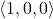 \langle 1,0,0 \rangle