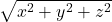 \sqrt{x^2 + y^2 + z^2}