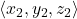 \langle x_2,y_2,z_2 \rangle