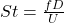 St = \frac{fD}{U}