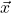  \vec{x}