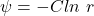 \psi =-Cln\ r\tag{5.10}