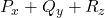 Rendered by QuickLaTeX.com P_x+Q_y+R_z