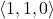 \langle 1,1,0 \rangle