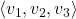 \langle v_1,v_2,v_3\rangle