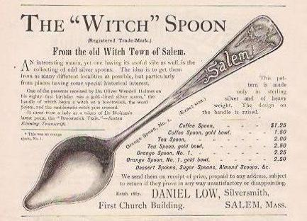 vintage ad for souvenier spoons illustrates concept of orientation
