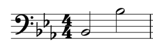 There are 2 Bbs in different octaves, Bb2 and Bb3