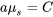 a{\mu }_s=C