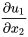\frac{\partial u_1}{\partial x_2} \frac{\partial u_1}{\partial x_2}