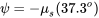 \psi ={-\mu }_s(37.3^o)