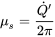 {\mu }_s=\frac{\dot{Q}{'}}{2\pi }